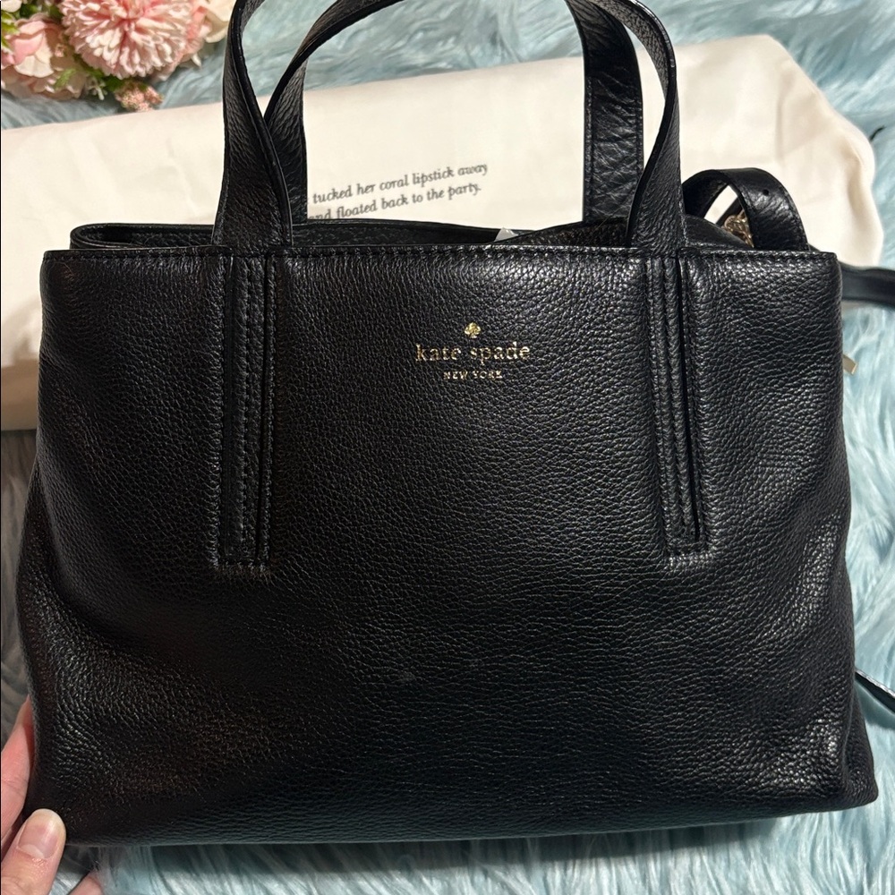 Kate Spade Black Leather Street Cate Shoulder Bag - Picture 2 of 9